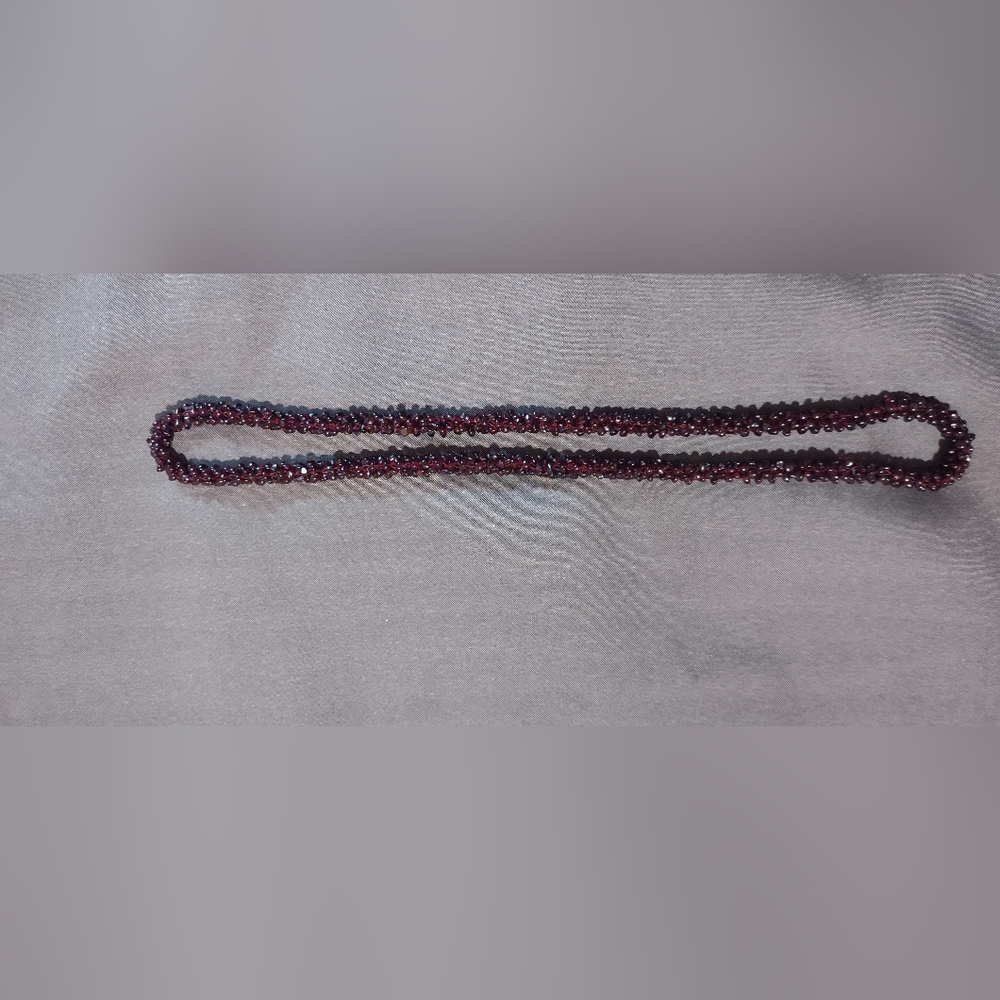 Garnet Necklace 24"
